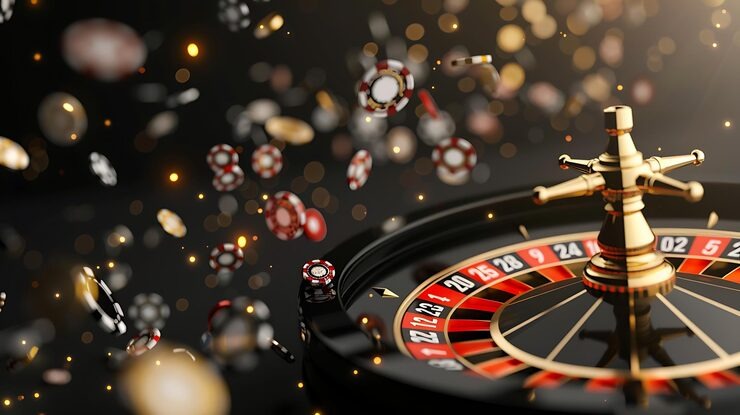 Tampilan meja Live Baccarat dengan dealer profesional di studio bos500
